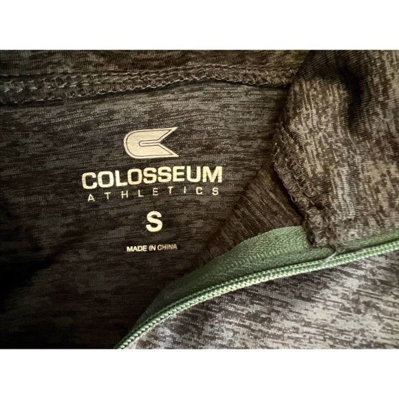 Colorado‎ State University Colosseum Mens Black Marbled LS Shirt 1/4 Zip… - Picture 9 of 9